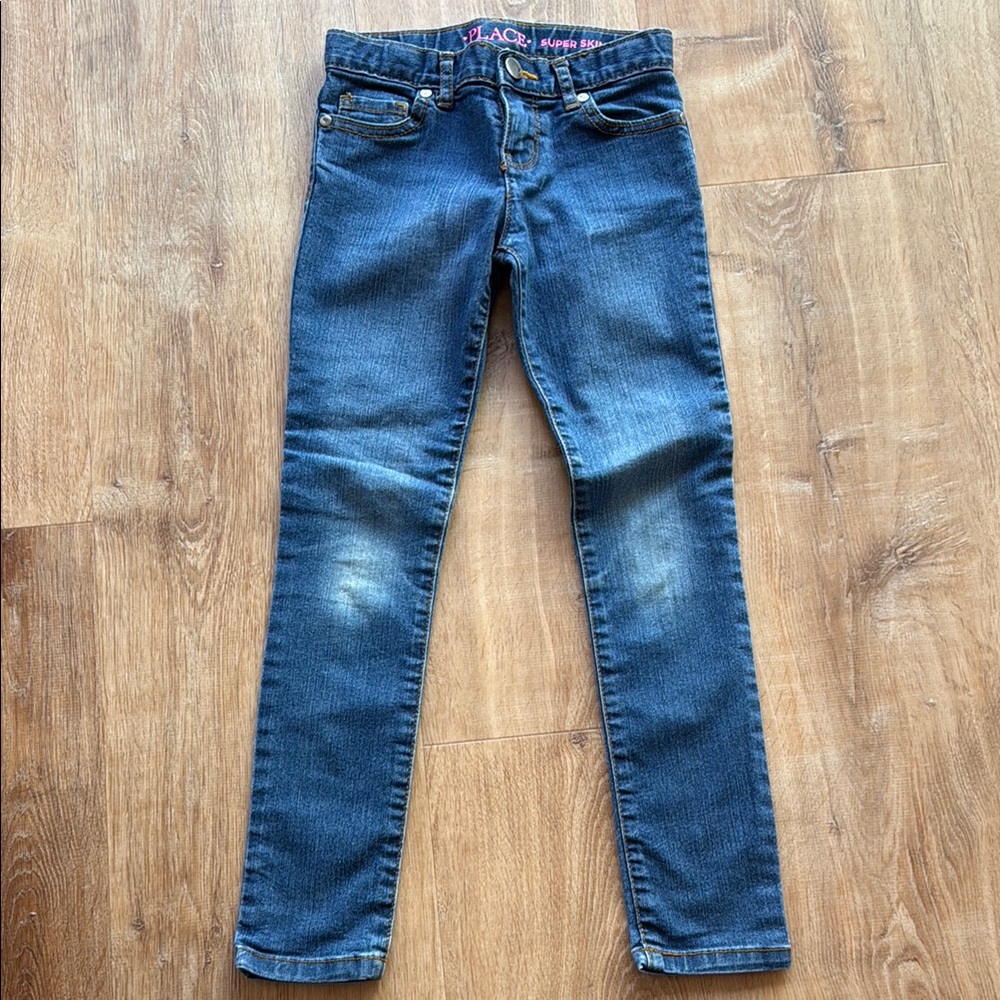 Super Skinny Size 6x / 7 Jeans Adjustable Waist